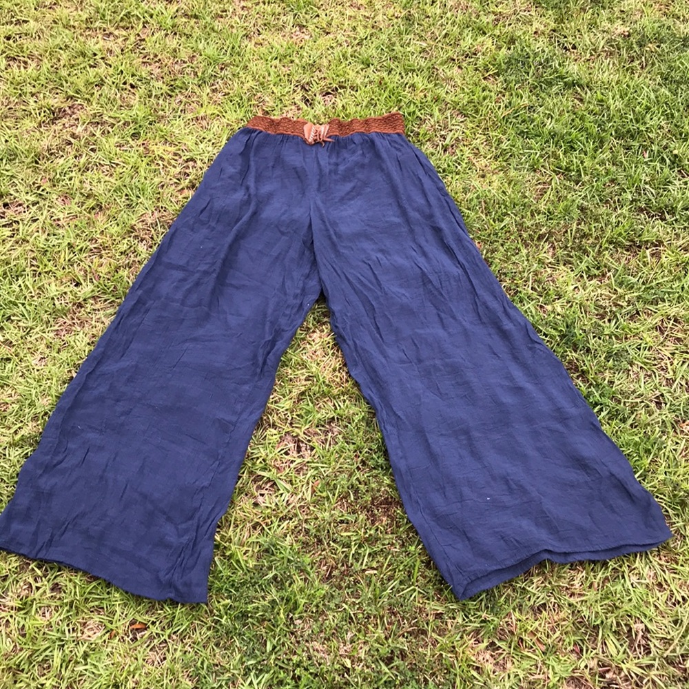 Vintage Free People boho flare pants Sz XL